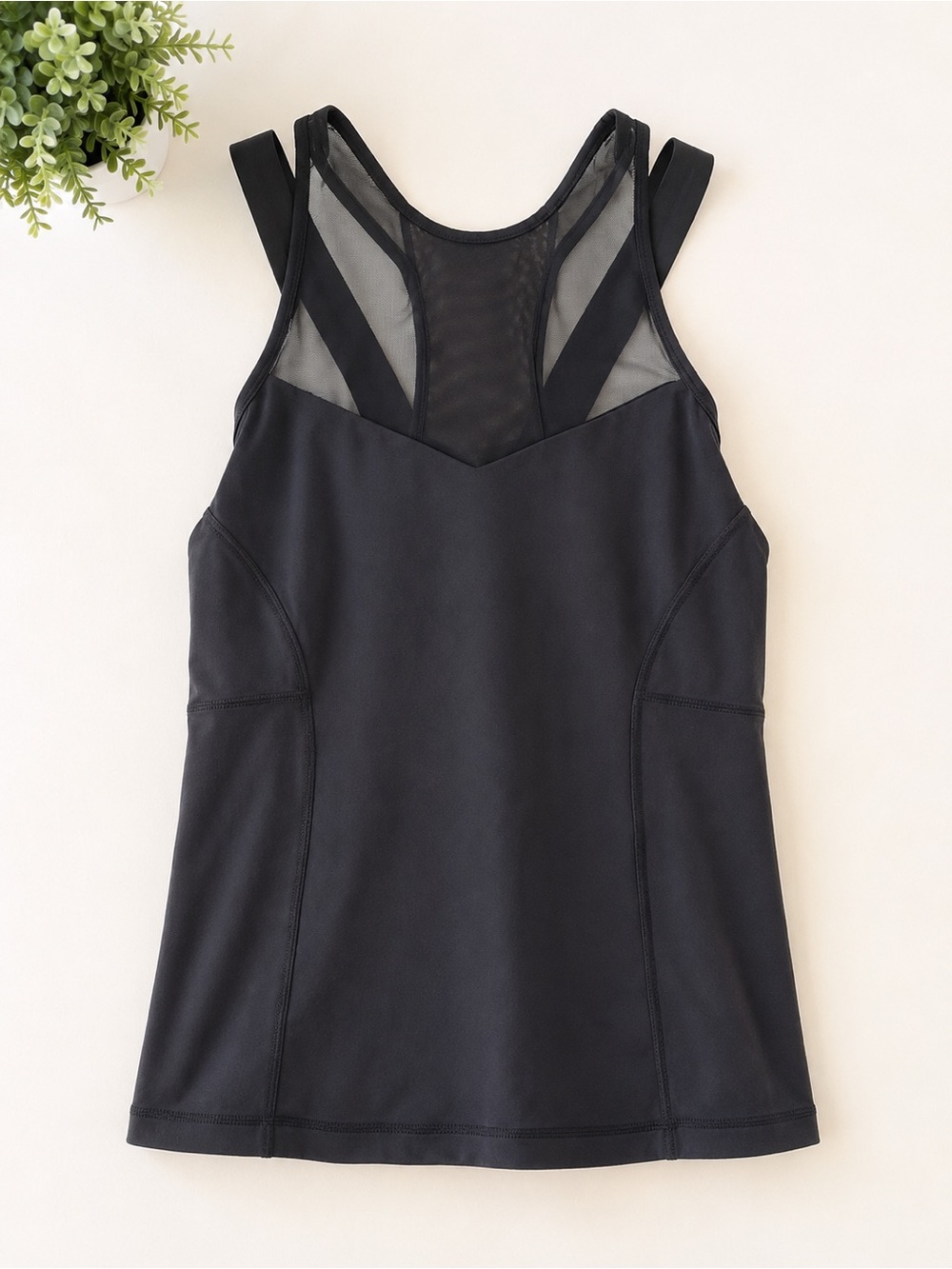 Lululemon Black Racerback Tank with Built-in Shelf Bra